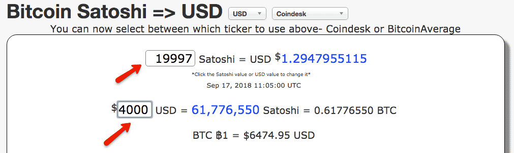 Comment convertir Satoshi en Bitcoin ?