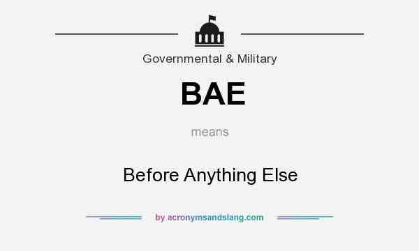 Quel est le synonyme de BAE ?